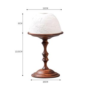 Aqdus Saleem Aq3477 Porte-bougie en verre gaufré, pot à bougie, abat-jour, centre de table pour la décoration de la maison et des fêtes - Product Image 4