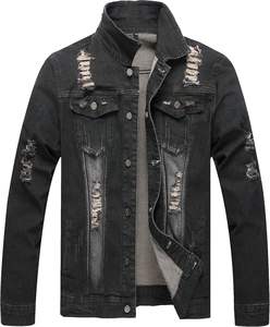 Veste en jean décontractée pour homme, manteau boutonné en denim surdimensionné pour l'automne, avec livraison incluse - Product Image 1