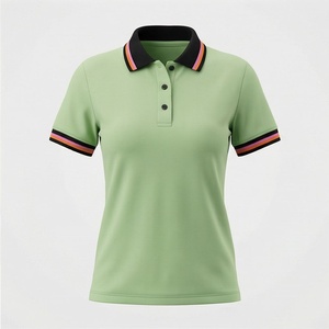 Camiseta Polo de Manga Corta para Mujer, Camiseta de Golf de Alta Calidad, Personalizable, de Algodón, para Mujer, Moda Sostenible - Product Image 1