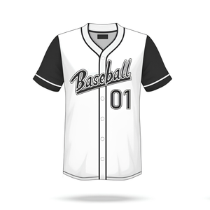 Maillot de baseball sublimé personnalisé, uniforme d'équipe, manches courtes, logo avant, bouton, polyester, vente en gros, fabricant OEM - Product Image 6