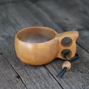 Taza Kuksa Moderna, Duradera y de Alta Calidad, Hecha a Mano, de Madera, para Café, Té, Camping, Senderismo y Viajes - Product Image 3