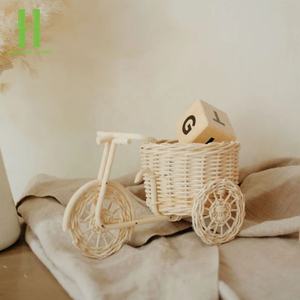 Cesta de almacenamiento de conejito de Pascua Cesta de almacenamiento de ratán bohemio Cesta multiusos tejida a mano Embalaje OEM en Vietnam - Product Image 4