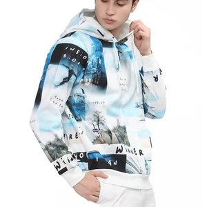 Sweat-shirts thermiques en coton 100% écologiques, imperméables, imprimés par sublimation, best-sellers de l'hiver pour hommes - Design personnalisé - Product Image 6