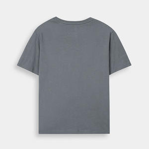 T-shirt uni de haute qualité pour homme, respirant, en coton, col rond, streetwear, manches courtes, logo personnalisé, fournisseur d'usine OEM ODM - Product Image 3