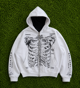 Sweat à capuche zippé personnalisé en molleton 100 % coton épais, coupe classique, couleur unie, imprimé sur le devant, pour l'hiver, fabrication OEM ODM - Product Image 6
