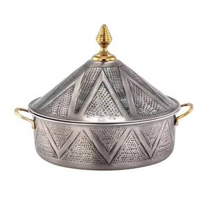 Stainless Steel Dome Lid Wooden Base <b>Food</b> <b>Warmer</b> Casserole Insulated Chafing Dish Buffet Server Tableware Server - Product Image 5
