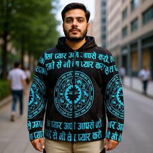 Chaqueta con Estampado Textual 100% Algodón - Product Image 2