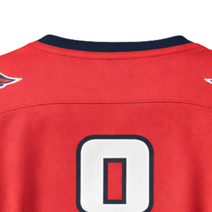 Camiseta de Hockey sobre Hielo para Mujer, Estilo Equipo Azul Marino, Blanco y Rojo, Transpirable, Deportiva, Manga Larga, Uniforme de Alto Rendimiento - Product Image 5