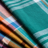 Tela de Popelina Teñida con Hilo 100% Algodón, Ancho de 57/58 Pulgadas, 113-115 g/m², para Camisas, Vestidos, Trajes, Niños y Niñas