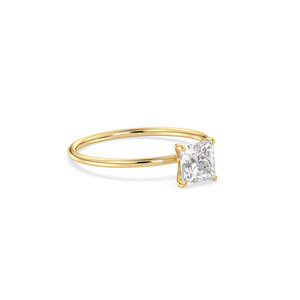 Proveedor Mayorista REYES, Anillo de Compromiso Solitario con Moissanita Corte Princesa de 0.9 Quilates, Plata de Ley 925, Joyería Certificada GRA - Product Image 3