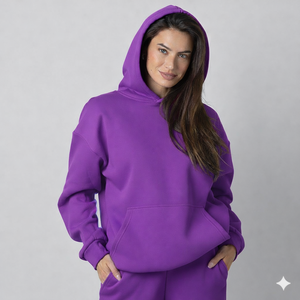 Sweat à capuche surdimensionné de haute qualité, service OEM, sweat à capuche chaud en polaire de haute qualité, streetwear élégant pour tous les jours - Product Image 2