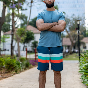 กางเกงขาสั้นเล่นเซิร์ฟคุณภาพสูงพร้อมชายผ้าที่ช่วยระบายอากาศได้ดีขึ้น ผ้าแห้งเร็ว ยืดหยุ่น สำหรับผู้ชาย - Product Image 6
