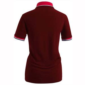Chemise personnalisée pour femme en tricot à manches courtes, respirante, infroissable, séchage rapide, en coton, pour le golf, vêtements décontractés, impression de logo - Product Image 3