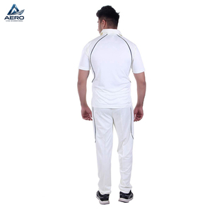 Uniformes de críquet personalizados en blanco con contraste negro, de la más alta calidad, servicio OEM ODM, último diseño, para adultos. - Product Image 2