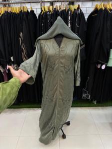 Robes de soirée élégantes et modestes brodées à la main Abaya respirante pour femmes de style traditionnel musulman de Dubaï - Product Image 2