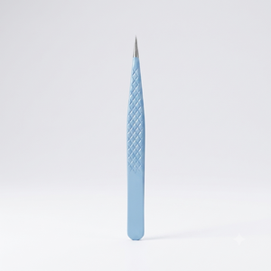 Nuevo mar azul polvo recto recubierto de extensión de pestañas pinzas de agarre belleza herramientas de maquillaje pestañas de mano probado - Product Image 1