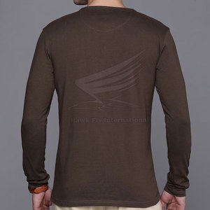 Chemise à manches longues en coton 100% respirant de haute qualité, légère, couleur personnalisée, pour un usage décontracté - Product Image 2