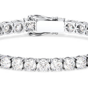 REYES Exquisitas Pulseras de Tenis de Plata de Ley 925 con Moissanita de 13.88 Quilates, Personalizables OEM, Regalo para Mujer, Joyería Fina para Fiestas - Product Image 2