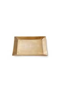 Bandeja de Latón Sofisticada, Plato Decorativo para Servir, Centro de Mesa de Metal Hecho a Mano de Lujo para el Hogar, Cocina, Bodas, Festivales - Product Image 2