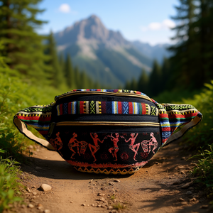Sac banane en coton et chanvre avec ceinture confortable pour les aventures en plein air - Product Image 3
