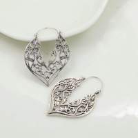 Boucles d'oreilles pendantes vintage en filigrane pour femme, en alliage plaqué or, bijoux fantaisie pour soirée, tons argent et or