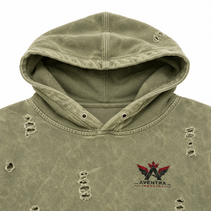Sudadera Premium para Mujer, Estilo Desgastado, Tela de Algodón Suave, Acabado Lavado Vintage, Interior de Felpa, Capucha Ajustable, Bolsillo Canguro, Casual - Product Image 6