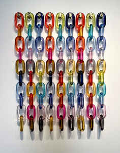 Chaîne en acrylique moderne personnalisée Accents muraux faits à la main en résine ornementale moderne suspendue pour la décoration intérieure Diwali Festival Ready - Product Image 2