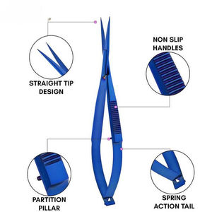 Stainless Steel Curved Blade Sharp Tip <b>Nail</b> Cuticle Trimmer <b>Scissors</b> Custom Logo Steel Handle Simple Design White Box Packaging - Product Image 3