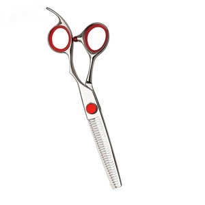 Tijeras Profesionales de Acero Inoxidable para Peluquería con Cuchilla Afilada de 28 Dientes, Mango Largo y Resistente de Plástico, para Diestros - Product Image 5
