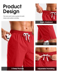 Stylish Custom Beachwear Board Shorts for <b>Men</b> Lightweight Quick Dry Swim <b>Trunks</b> Breathable Polyester Shorts for Surfing Swimming - Product Image 5