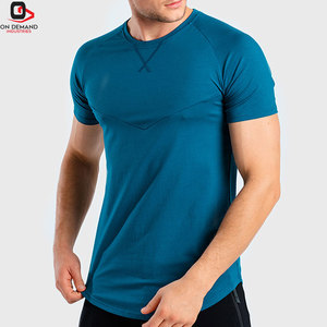 Vêtements décontractés pour hommes, t-shirt de sport en coton, manches courtes, léger, respirant, confortable, à porter au quotidien pour adultes - Product Image 1