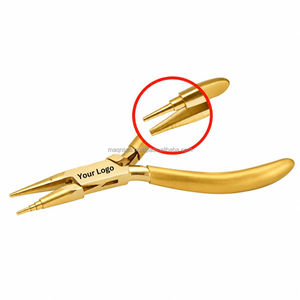 Pince à boucler ronde/concave à 3 étapes pour fournisseurs d'outils, outil de pliage de fil en acier inoxydable de haute qualité pour la fabrication de bijoux DIY - Product Image 3
