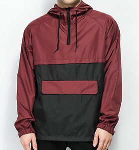 Men's Hooded Waterproof Polyester <b>Jacket</b> Solid Color Casual Zipper Closure Regular Fit Windbreaker <b>Jackets</b> - Product Image 6