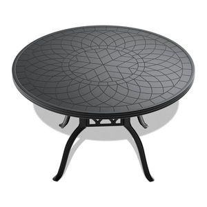 Ensemble de meubles de salle à manger en aluminium coulé résistant aux intempéries, 5 pièces, avec cadre noir, pour utilisation en jardin - Product Image 5
