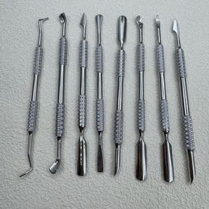 Ensemble professionnel de repousse-cuticules en acier inoxydable à double extrémité, outils de manucure réutilisables, pointe affûtée, conception à double tête - Product Image 2