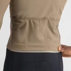 Maillot de cyclisme unisexe à manches longues, personnalisable avec nom et logo, sublimation, 100% polyester, extensible et à séchage rapide - Product Image 6