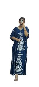 COTON LONG CAFTAN STYLE INDIEN KIMONO LONG BREEZY BOHEMIEN COULEUR SOLIDE CAFTAN BEACH WEAR CASUAL KIMONO - Product Image 3