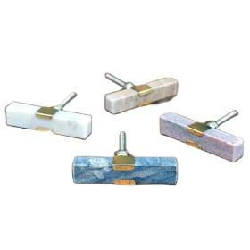 ลูกบิดหินอ่อนทองเหลืองขัดเงามือจับตู้โลหะและหินอ่อนหรูหราผลิตในอินเดีย - Product Image 3