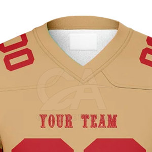 Proveedor de camisetas de fútbol americano de secado rápido, en stock, camisetas de fútbol americano en blanco o con impresión personalizada. - Product Image 3