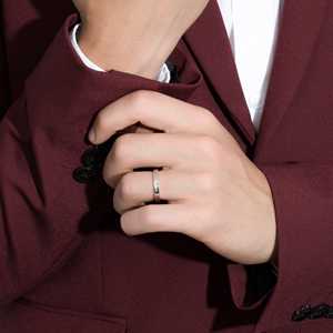 Anillos de Boda Personalizados de Oro Sólido de 14K y 18K, 3mm, Acabado Satinado Mate, Pulido de Alta Calidad, Textura Dividida, Minimalistas, para Hombre y Mujer, Precio de Fábrica al por Mayor - Product Image 4
