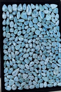 Larimar Premium AAA Cabujón, Gema Azul Natural, Forma y Tamaño Personalizados, Piedra Suelta al por Mayor para Fabricación de Joyas - Product Image 4