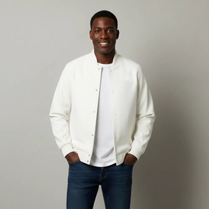 Nouvelle arrivée : veste d'hiver en laine de haute qualité pour homme, logo imprimé DTF personnalisé, devant en toile, doublure en polyester, veste varsity à vendre - Product Image 2