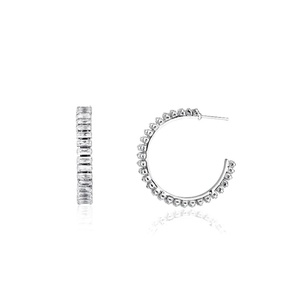 Geometric Crystal Hoop <b>Earrings</b> Stainless Steel C Shape Shiny Zircon <b>Halo</b> <b>Earrings</b> for Party Gift - Product Image 2