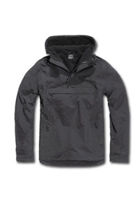 <b>Men's</b> Hooded Quarter-Zip Waterproof Windproof <b>Canvas</b> <b>Jacket</b> Solid Color Polyester Outdoor Casual Autumn Wear Regular Fit Zippers - Product Image 1
