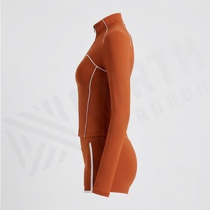 Gym Wear Set Women Sport Custom Fitness High Waist Shorts With <b>Jacket</b> <b>Yoga</b> Clothes Athletic Seamless Activewear Tracksuit - Product Image 3