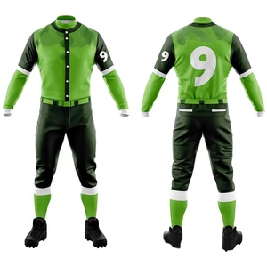 Servicio OEM Ropa de entrenamiento Uniforme de béisbol Nuevo diseño 100% Poliéster Transpirable Secado rápido Color personalizado Logotipo Precio bajo - Product Image 6