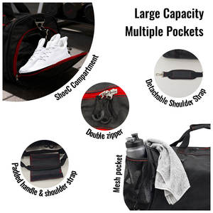 Sac de voyage en néoprène imperméable personnalisé pour hommes, sac de sport léger, sac de week-end, sac de voyage à bandoulière - Product Image 3