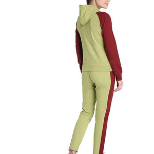 Women's Winter Solid Casual Cotton Track Suits Custom Made High Quality Eco-Friendly Breathable 2-Piece Long <b>Set</b> - Product Image 2