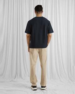 Camiseta de Manga Corta para Hombre, Algodón de Alta Densidad, Calidad Premium, Lisa, con Logotipo Personalizado, Servicio OEM - Product Image 3