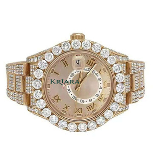 Premium Quality Moissanite Diamond <b>Mens</b> Wristwatch for Luxury Fashion Business Meetings Weddings Parties and Daily Outfits - Product Image 1